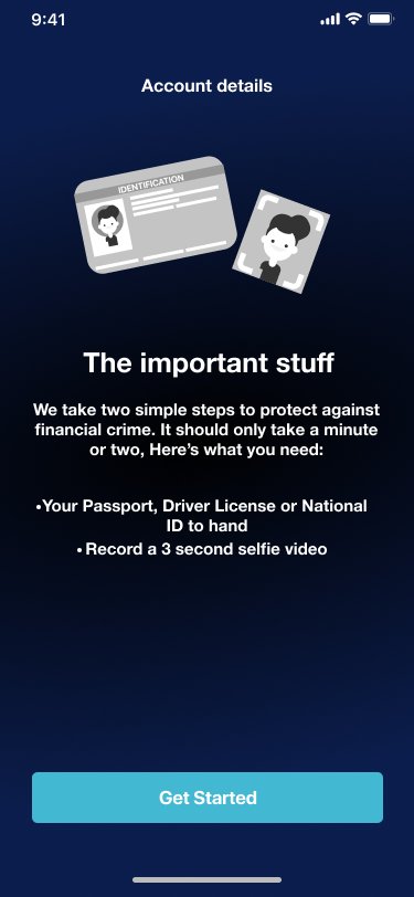Akila identity — face and voice verification prompt