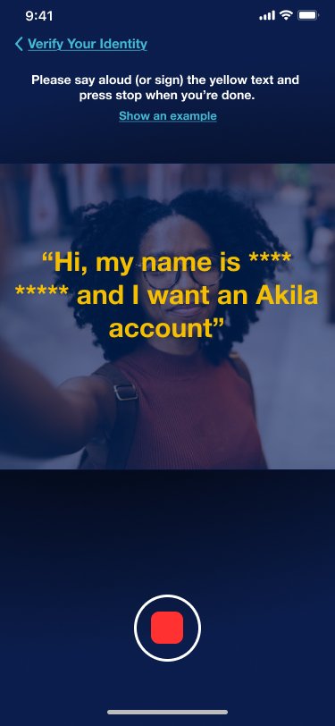 Akila identity — verifying your account