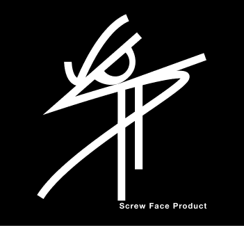 Screw Face Product — inverse mark on black