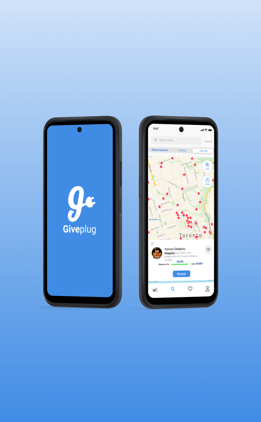 Giveplug UI screen