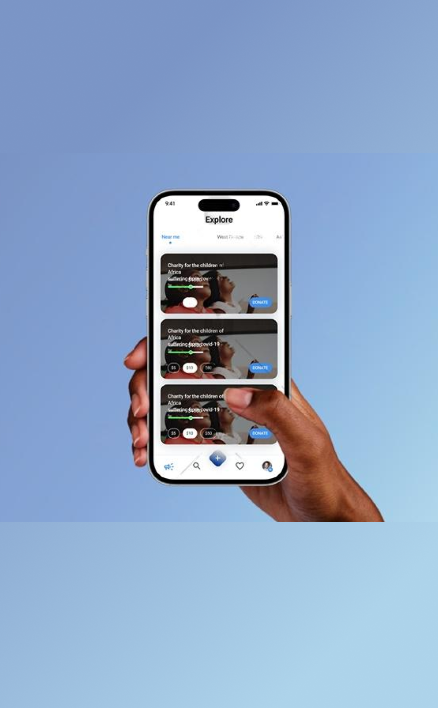 Giveplug UI screen