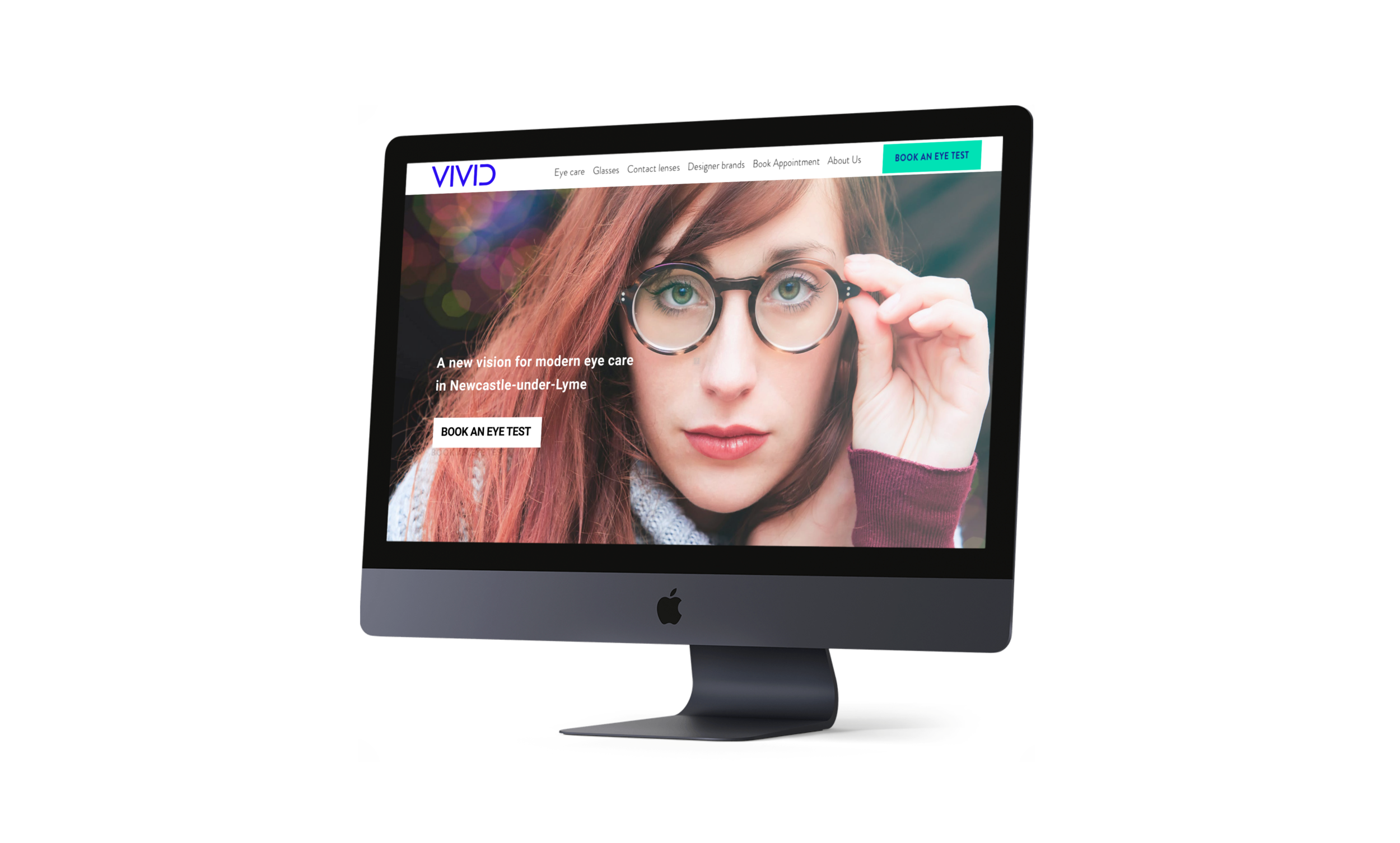Vivid Opticians UI screen