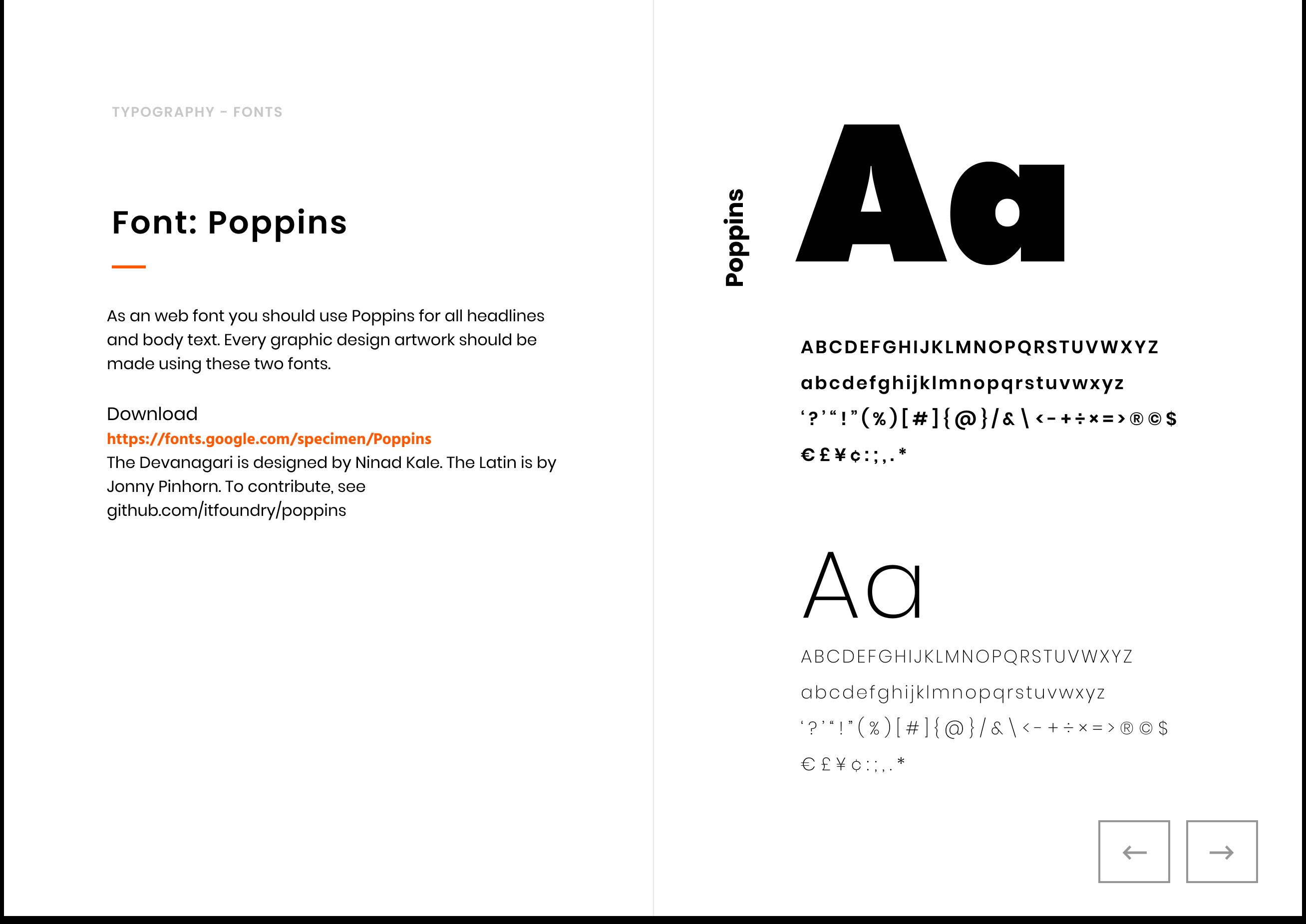 NationRemit typography — Poppins